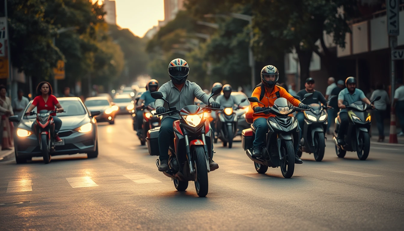 Em BH, motociclistas abrem trânsito para salvar jovem com in